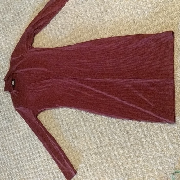 Reformation dress turtleneck deep v cutout long sleeve - Picture 8 of 8